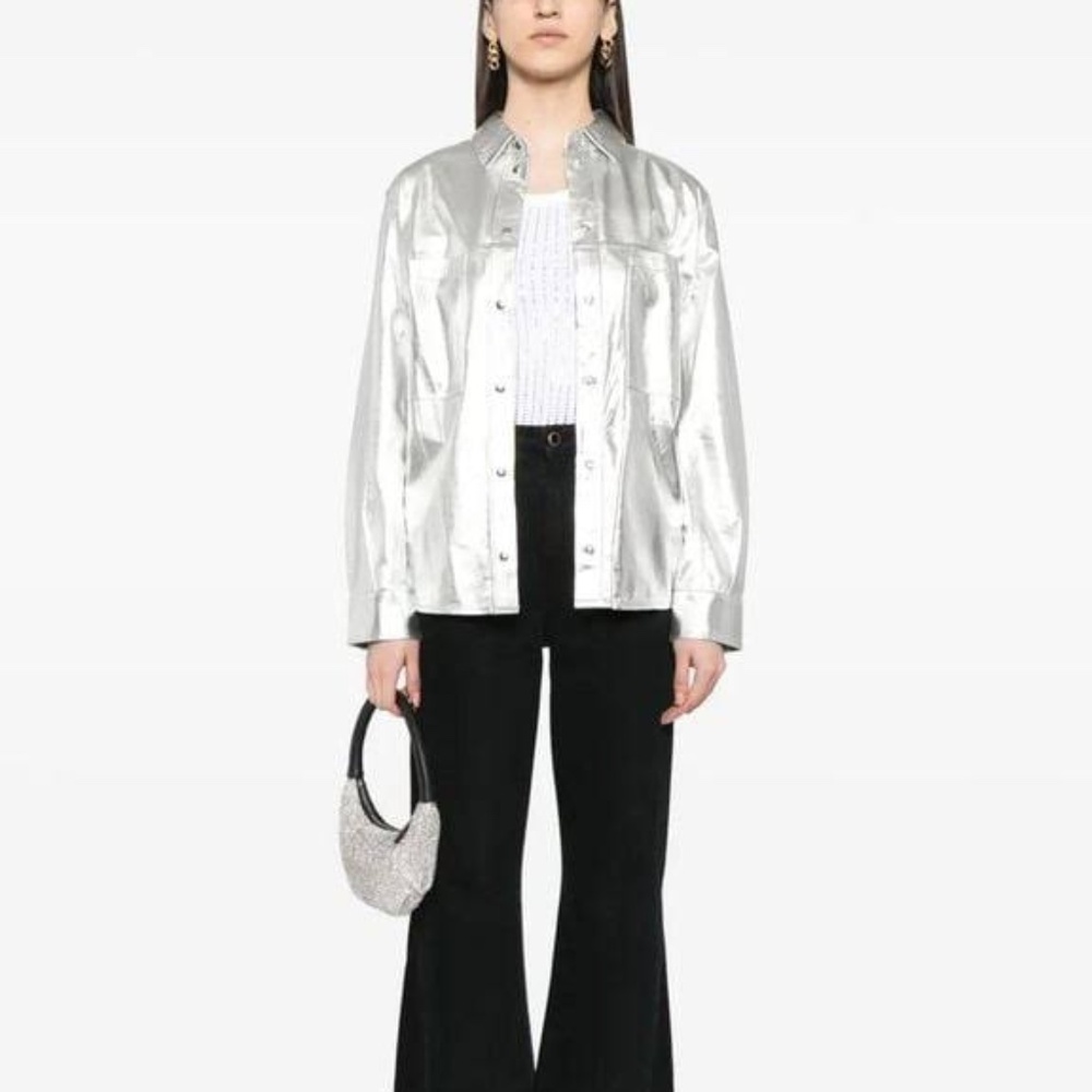 NWT IRO Nazil Leather Overshirt